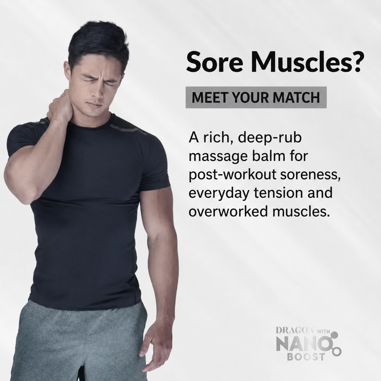 Sore muscles: a balm for post-workout soreness, everyday tension and overworked muscles